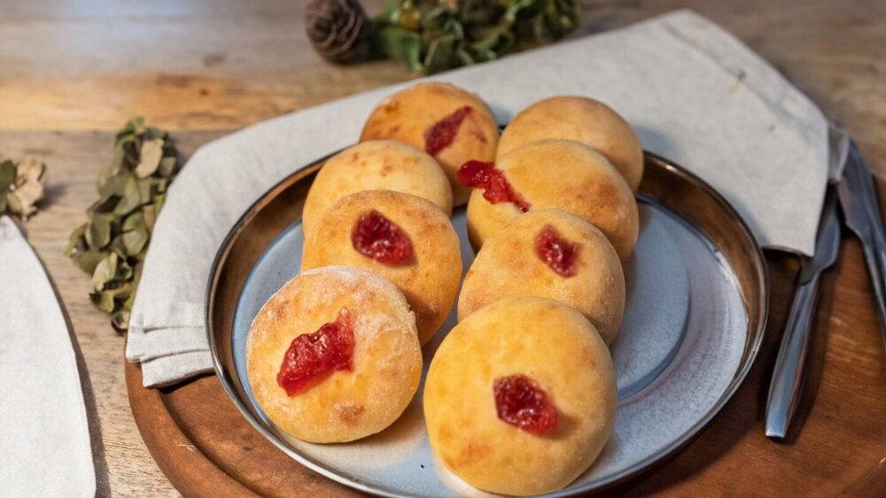 Homemade Cottage Cheese Cookies with Jam Filling