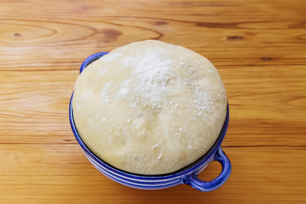 Yeast Dough with Powdered Milk for Pirozhki