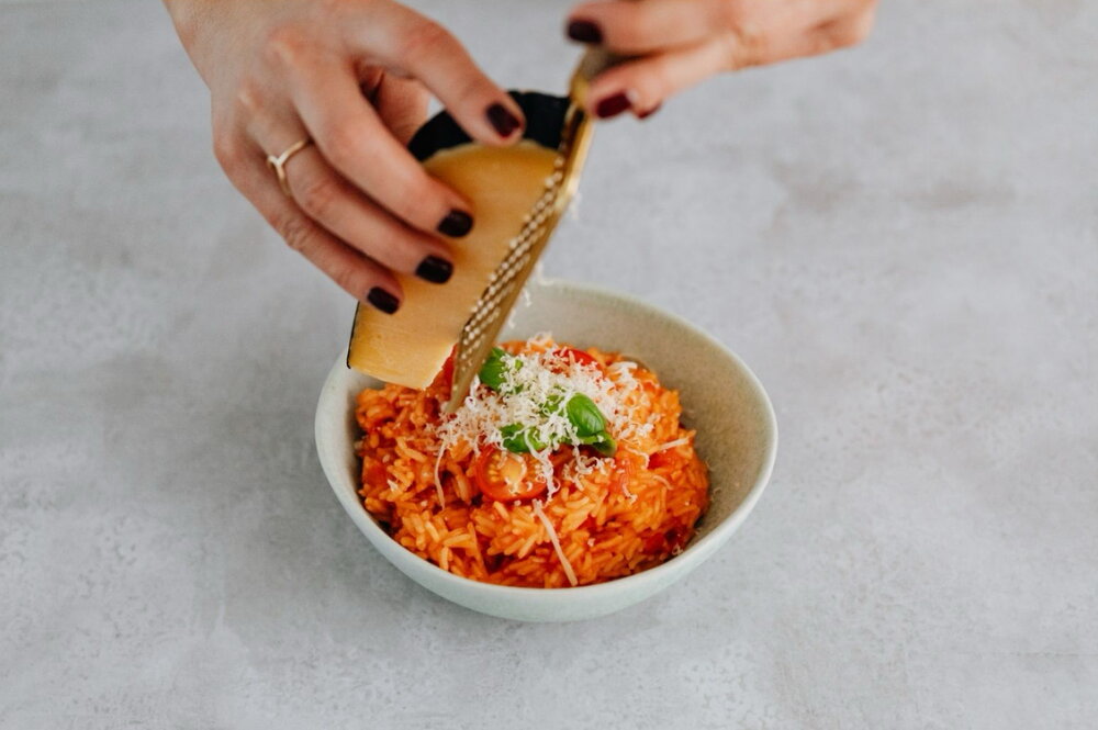 Roast tomato risotto