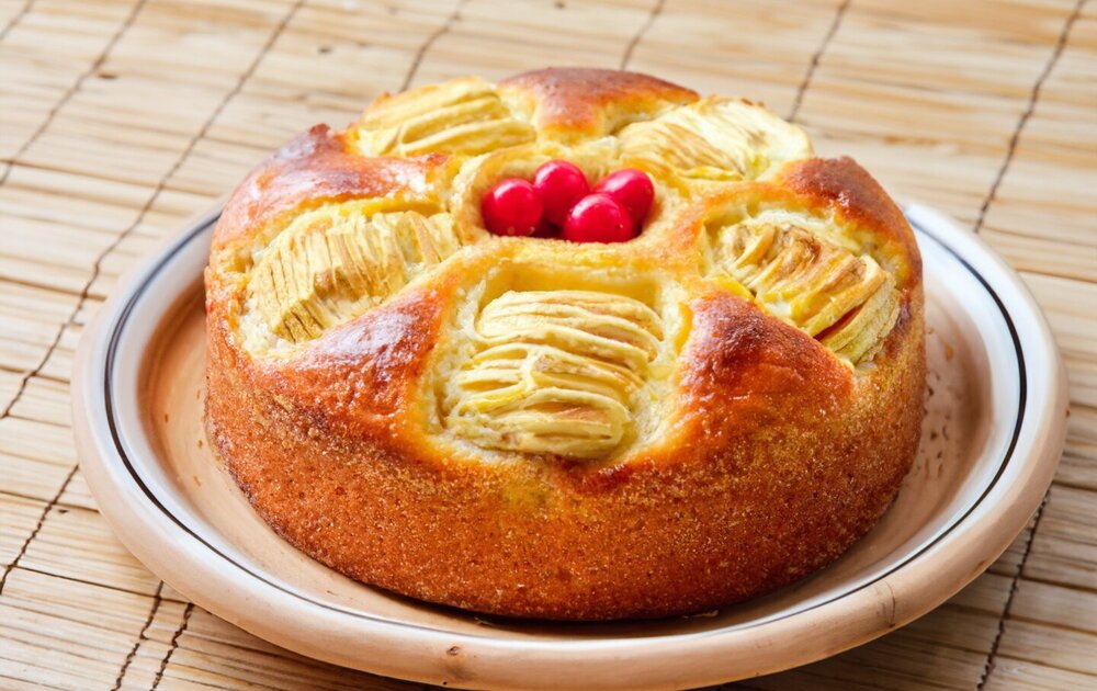 Eggless Cake Baked in the Oven