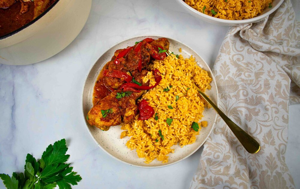 Ghanaian inspired Christmas chicken stew