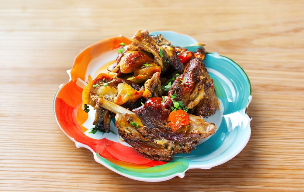 Oven-Braised Meat in a Cauldron