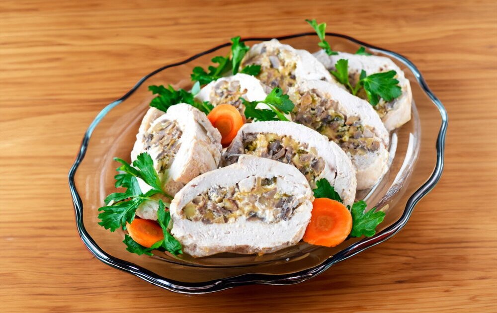 Oven-Baked Chicken Fillet Roll