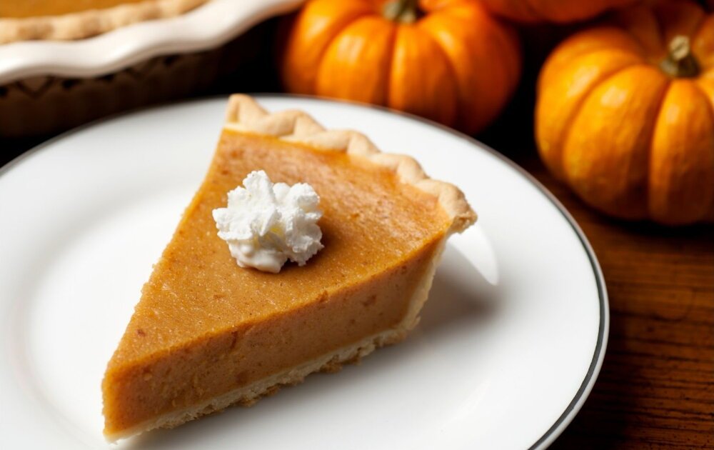 Roasted pumpkin pie
