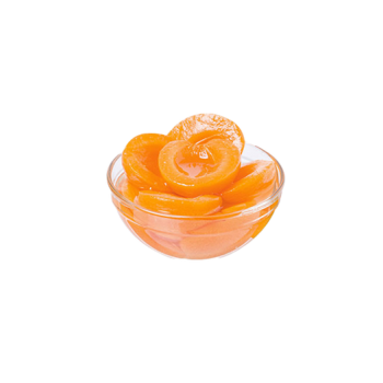 Canned apricots