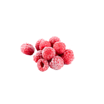 Fresh-frozen sweet raspberries
