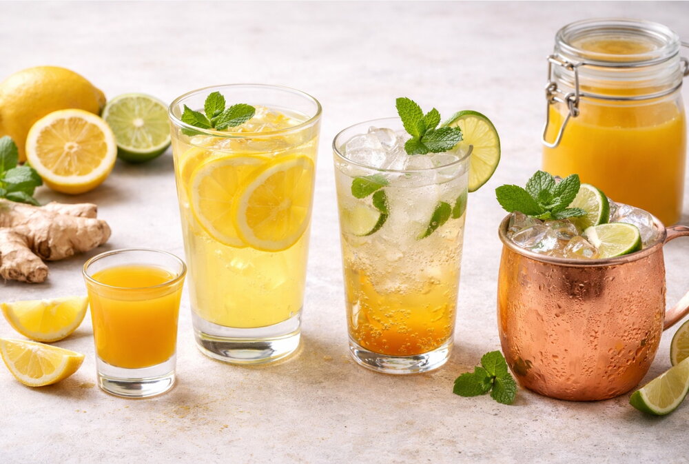 Ginger Drinks for Every Mood: Spicy, Citrusy, “Immunity-ish,” and Party Mixer Versions