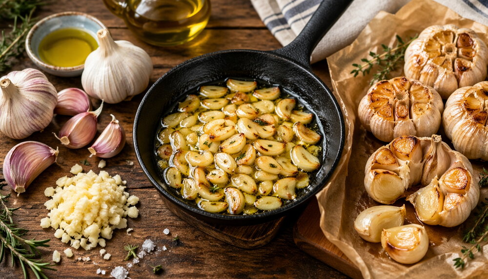 Garlic 3 Ways (Raw, Sautéed, Roasted) + What Each Is Best For