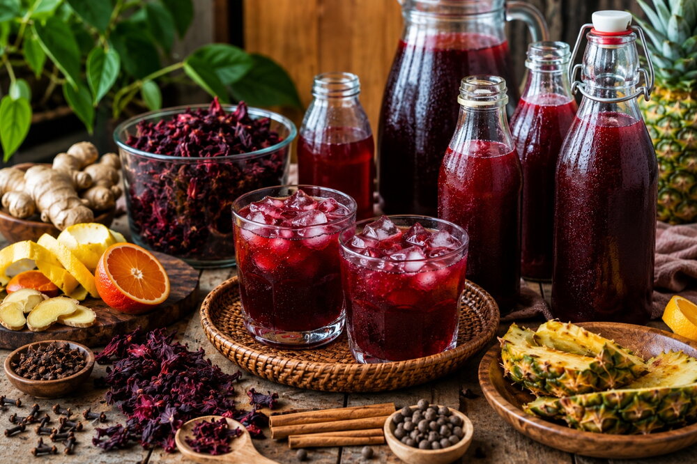 Sobolo (Hibiscus) Lab: Spice Combos, Less-Sugar Versions, Chilling & Bottling Tips