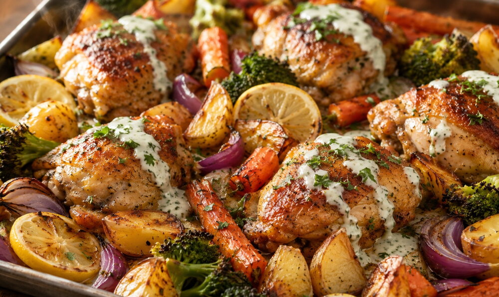 The Sheet-Pan Bible: Proteins, Veg & Sauces That Don’t Dry Out