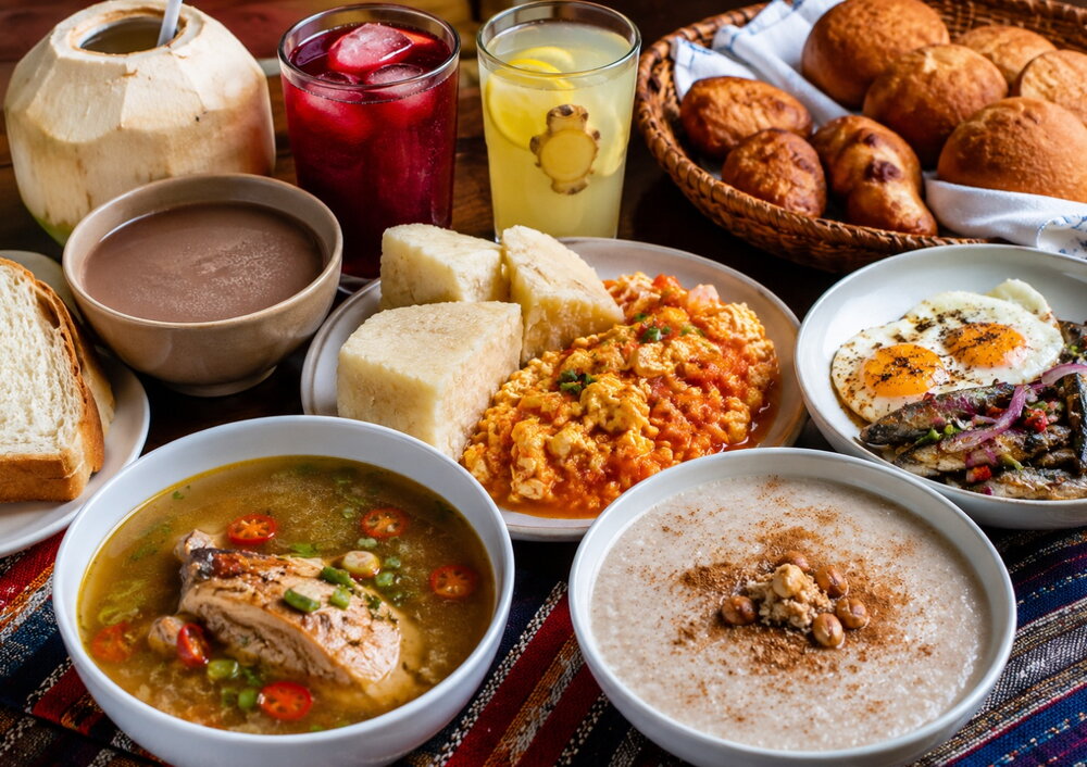 After-Party Breakfast, Ghana Edition: Quick Soups, Eggs, Porridges & Hydration Drinks