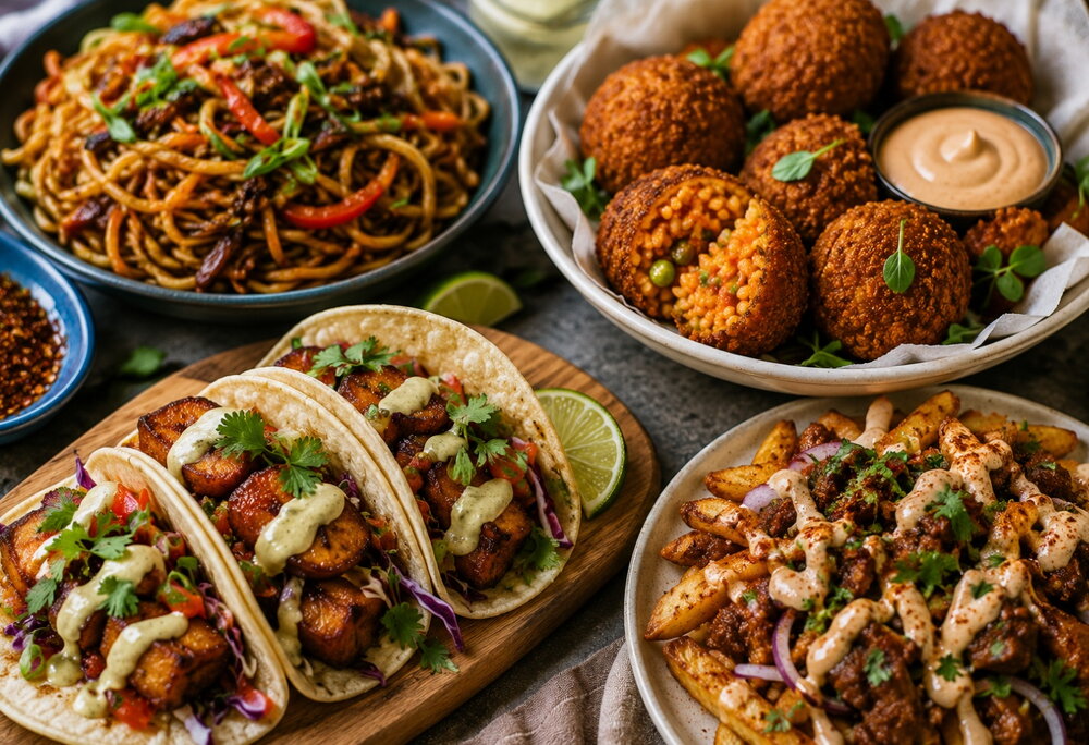 Diaspora Fusion That Works: Jollof Arancini, Kelewele Tacos, Shito Noodles & More
