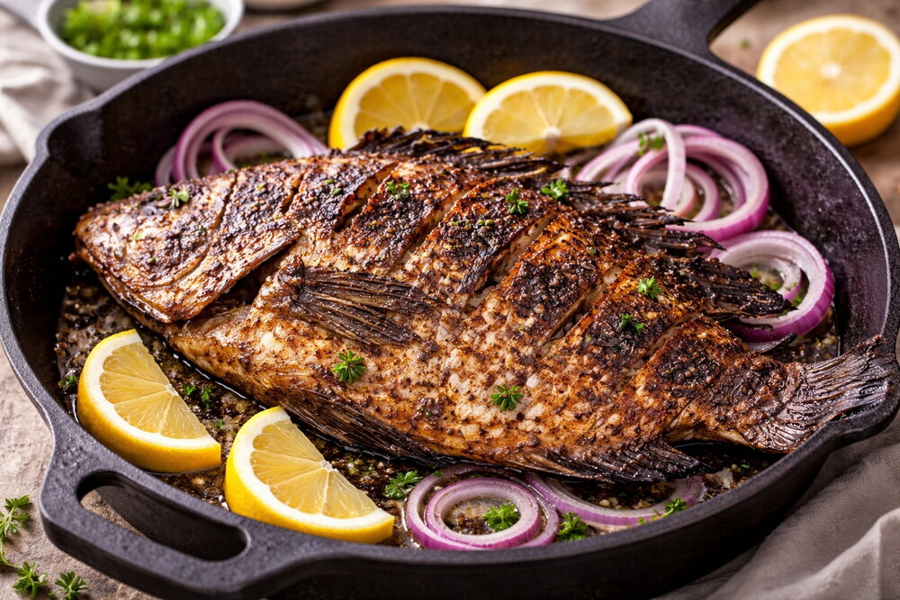 Grilled Tilapia Indoors