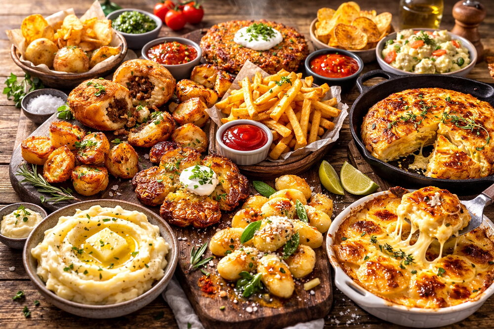 Potatoes Around the World: 20 Preparations (Crispy, Creamy, Comforting)