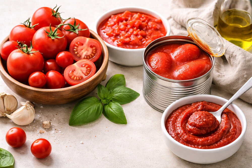 Tomatoes: Fresh vs Canned vs Paste (What to Use When — and Why It Matters)