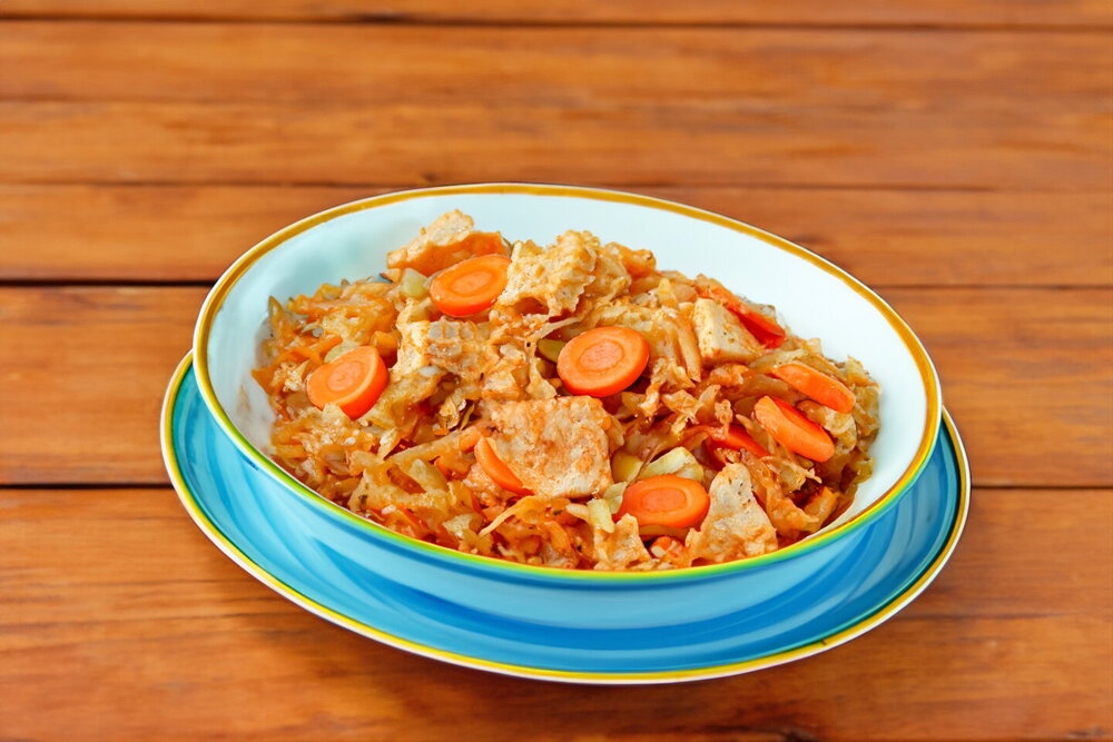 Baked Cabbage with Turkey