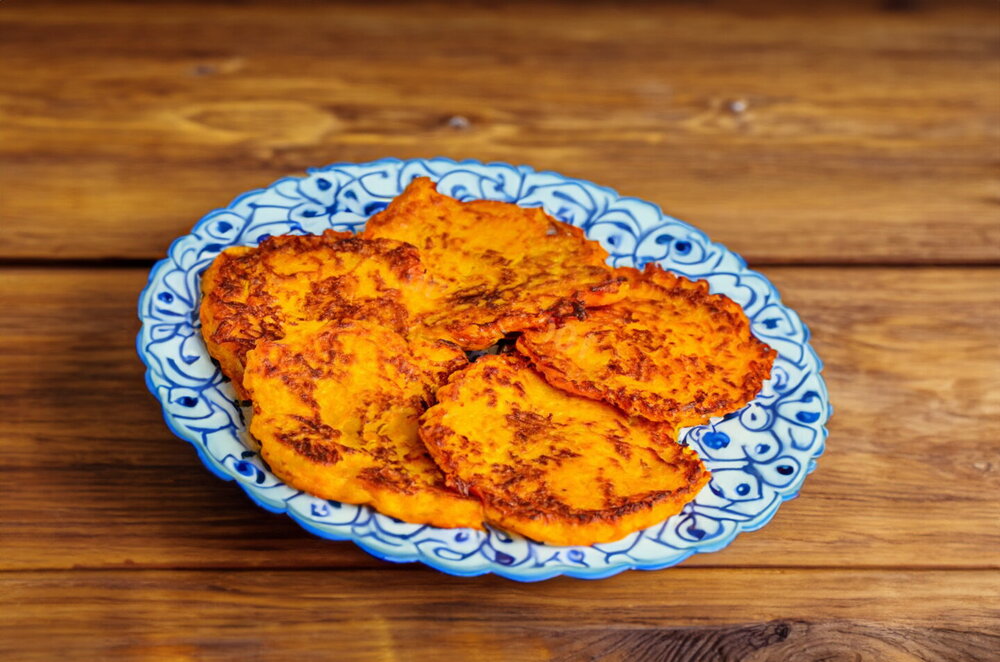 Pumpkin Fritters in a Skillet
