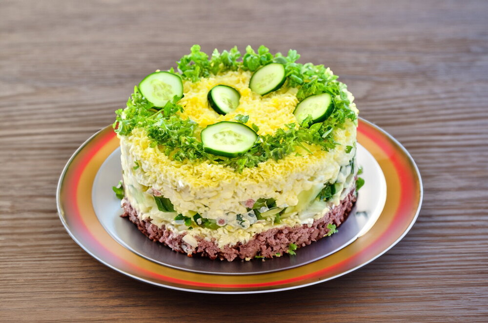Salad with Liver and Eggs