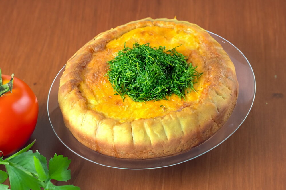 Pie with Whey Baked in the Oven