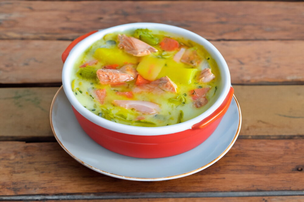 Classic Creamy Trout Fish Soup