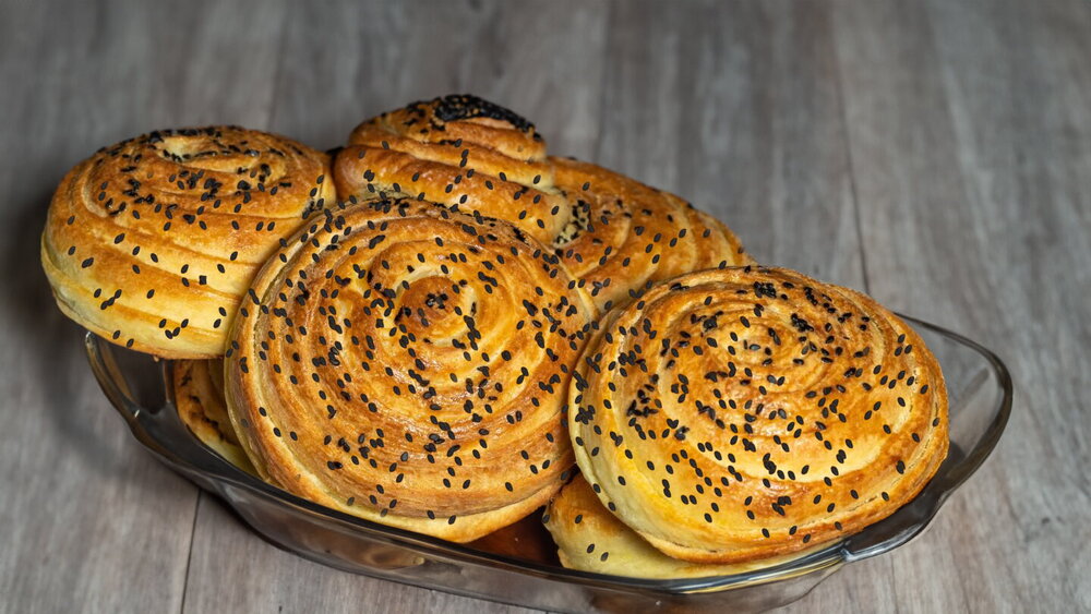 Mini Chicken and Potato Pies from Puff Yeast Dough