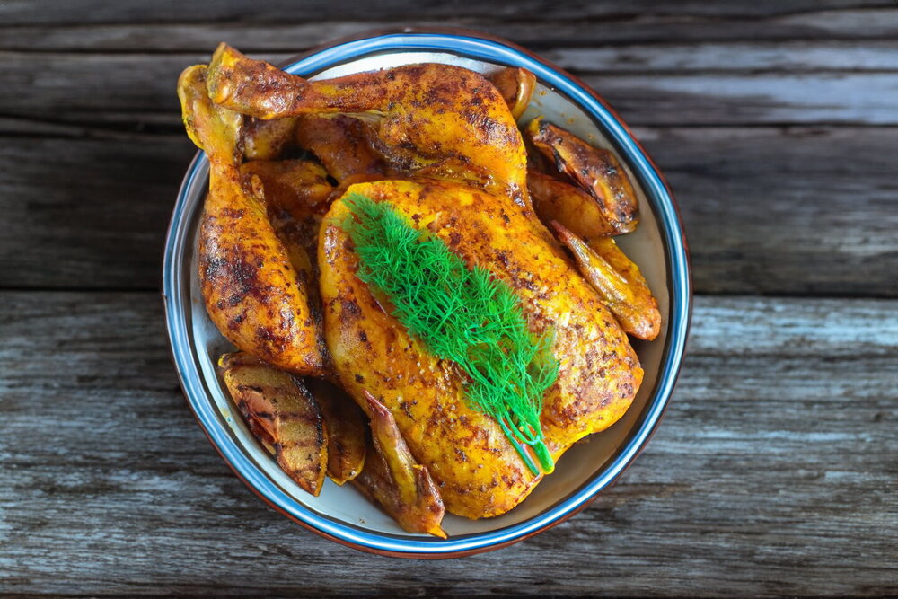 Baked Chicken with Pears