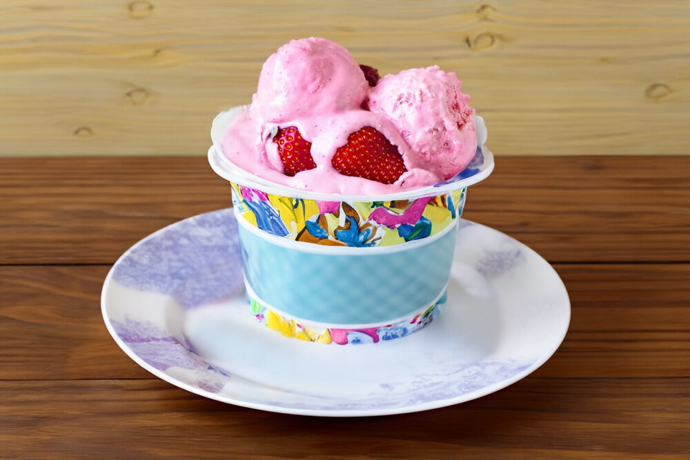 Homemade Berry Ice Cream