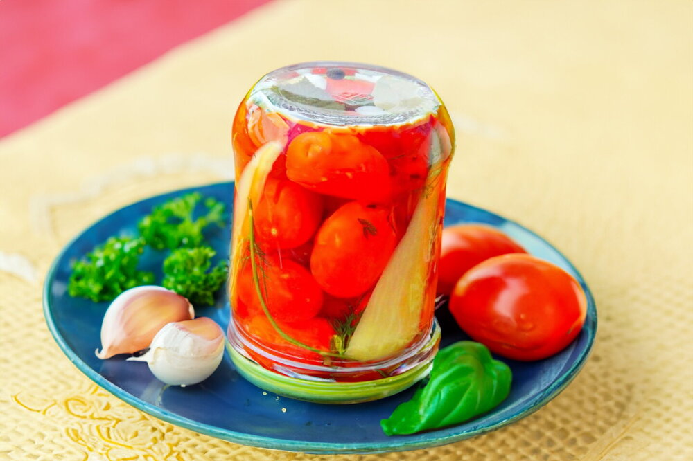 Tomatoes with Peppers for Winter (No Sterilization)