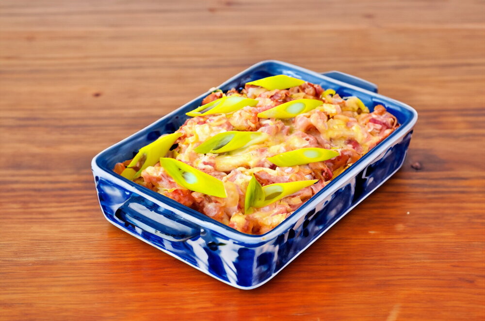 Baked Potatoes with Ham and Cheese