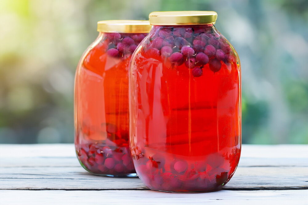 Gooseberry Compote for Winter in a 3-Liter Jar