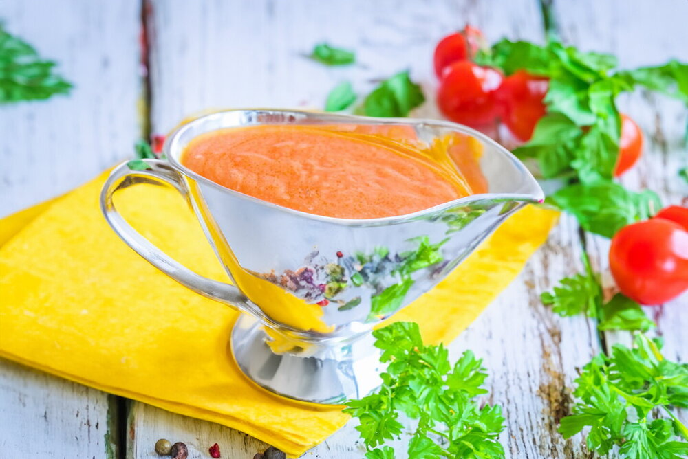 Sauce with Tomato Paste and Sour Cream