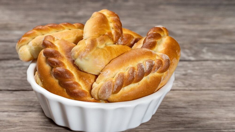 Soft Yeast Buns with Apples (Baked in the Oven)