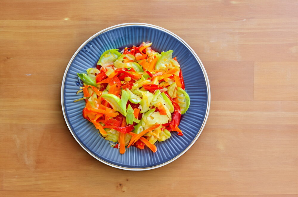 Zucchini with Bell Peppers
