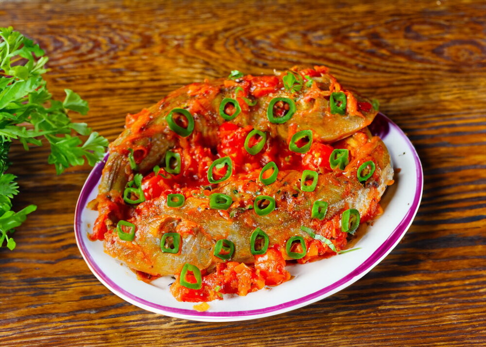 Baked Fish with Tomatoes