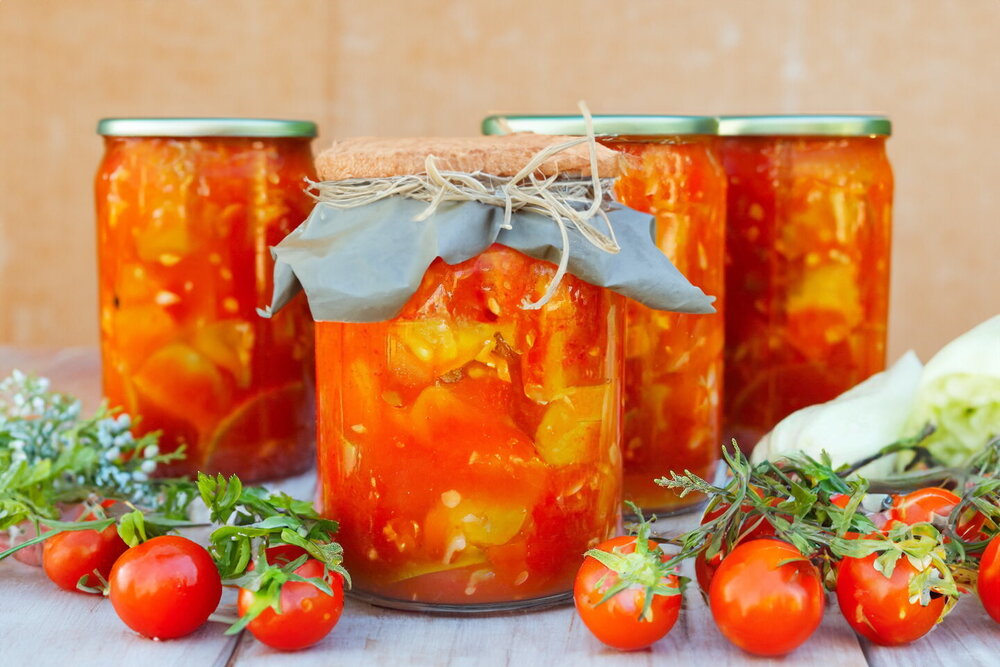 Zucchini for Winter with Tomato Paste