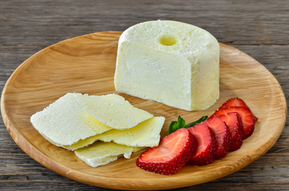 Homemade Cheese from Milk, Eggs, and Sour Cream