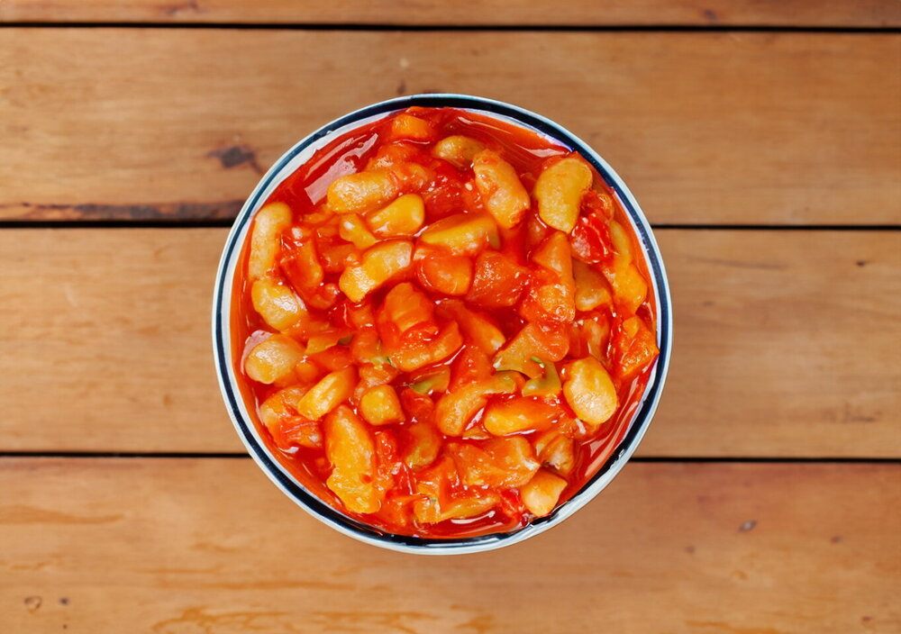 Winter Bean and Tomato Salad