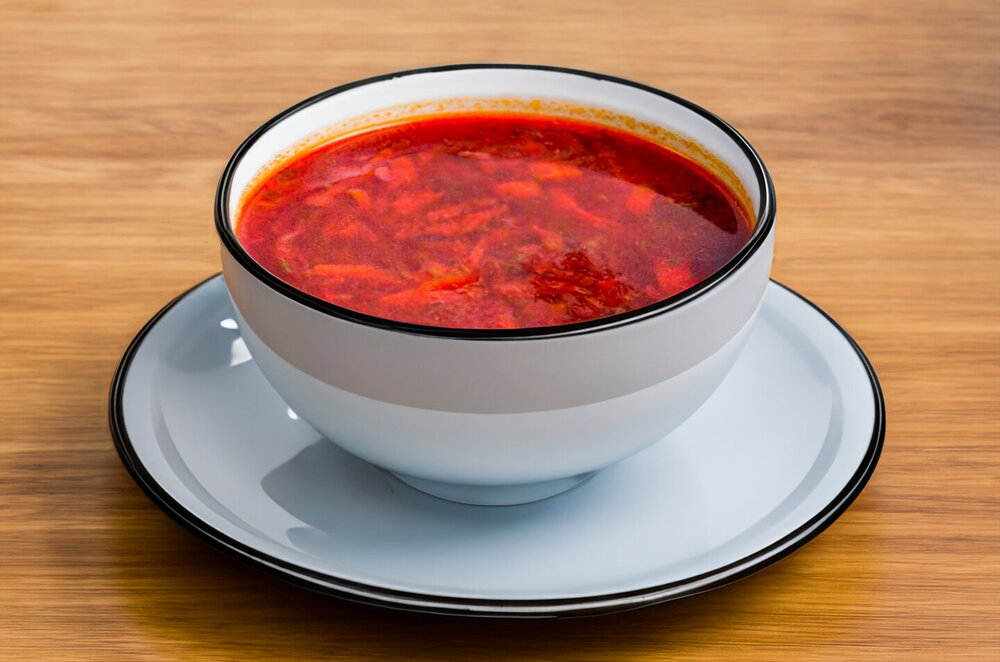 Simple Vegan Borscht with Beets and Cabbage
