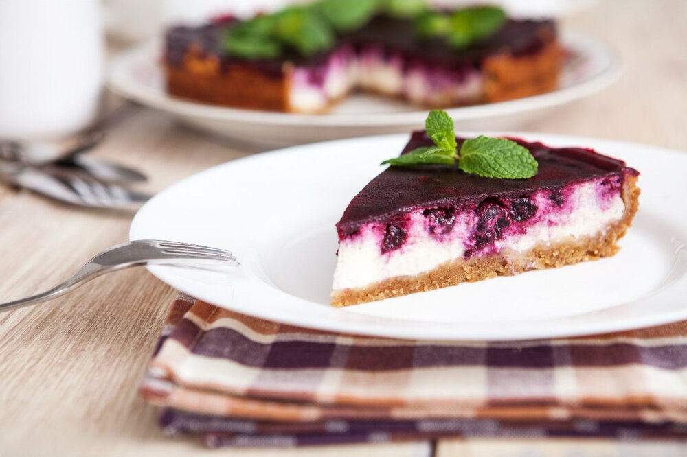 Blackberry cheesecake