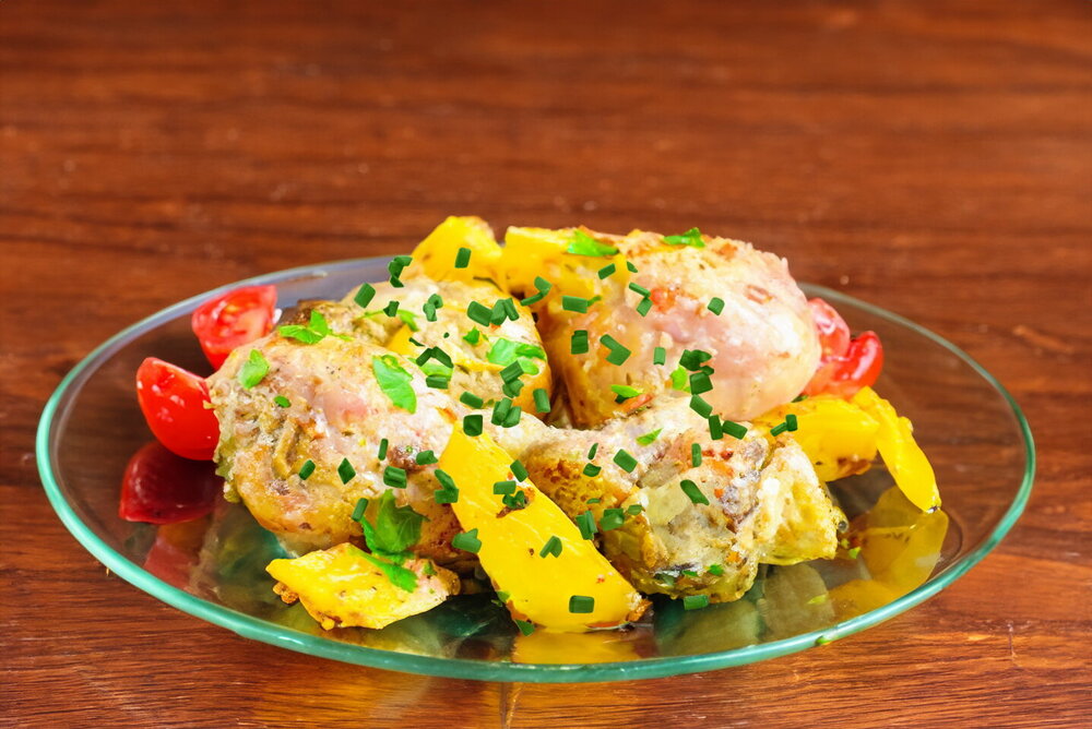 Potatoes with Mushrooms and Chicken