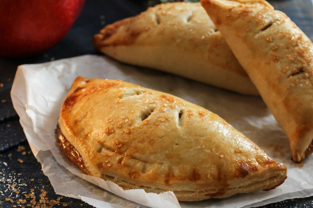 Blackberry and apple hand pies