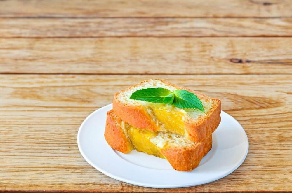 Banana Cake in the Oven