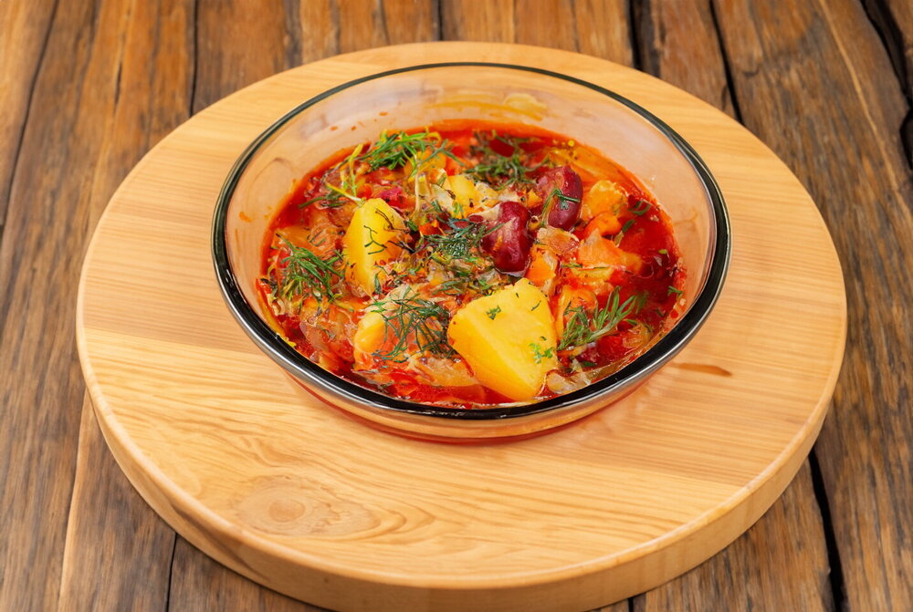 Vegan Borscht with Beans