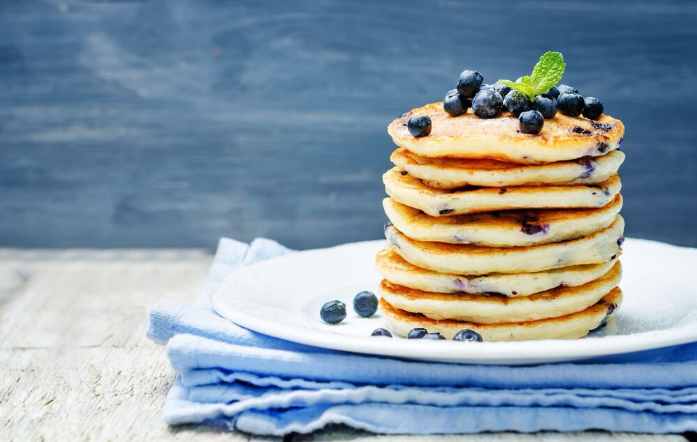 Blueberry pancakes