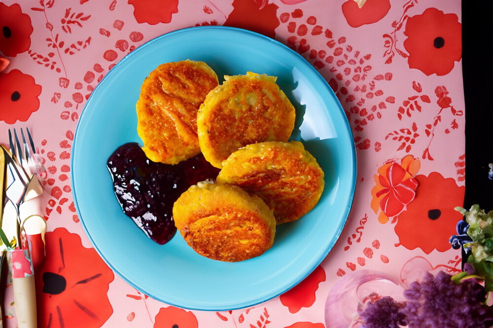 Cottage Cheese Pancakes with Flour