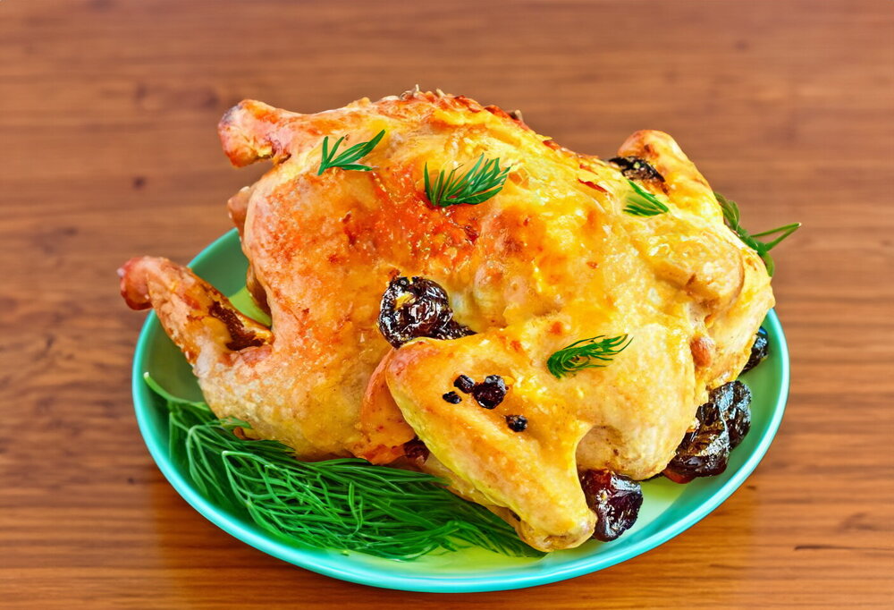Baked Chicken with Prunes