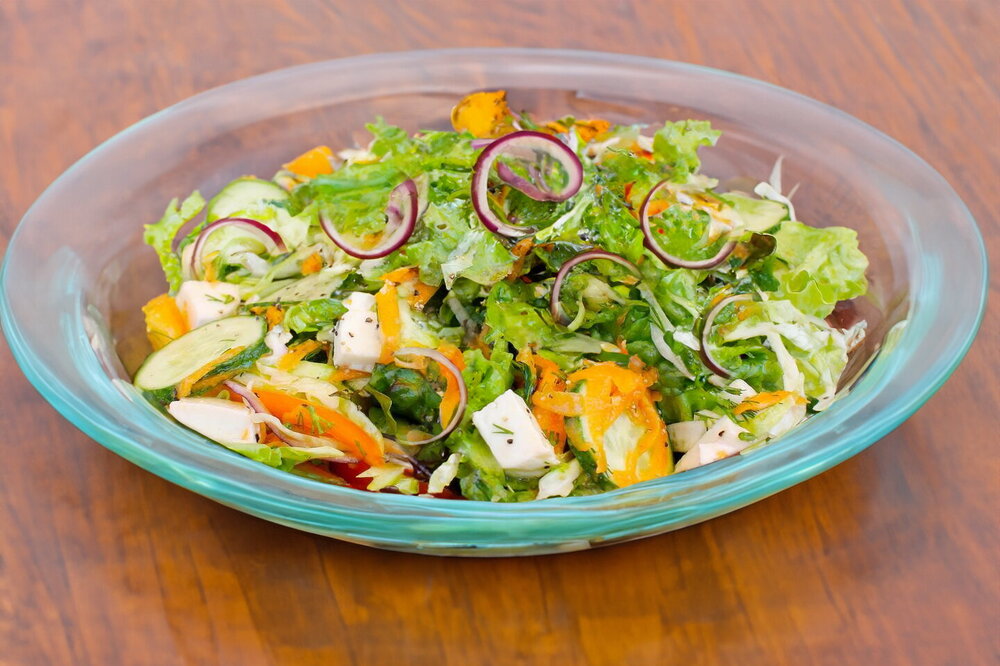 Cabbage and Cheese Salad