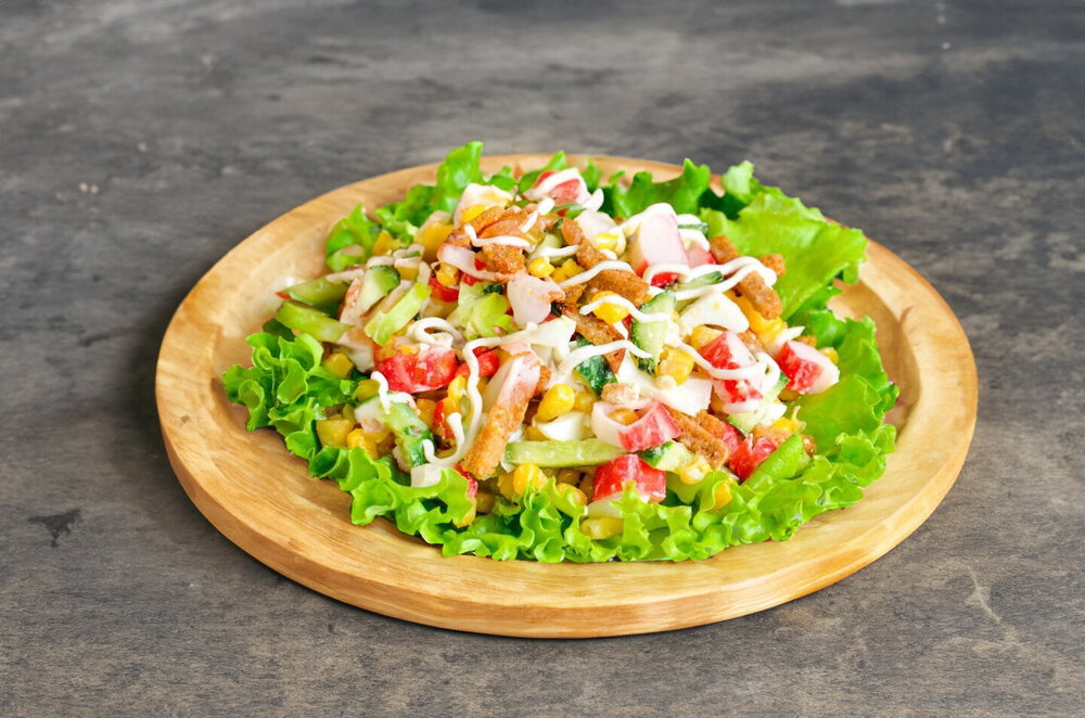 Crab Salad with Croutons