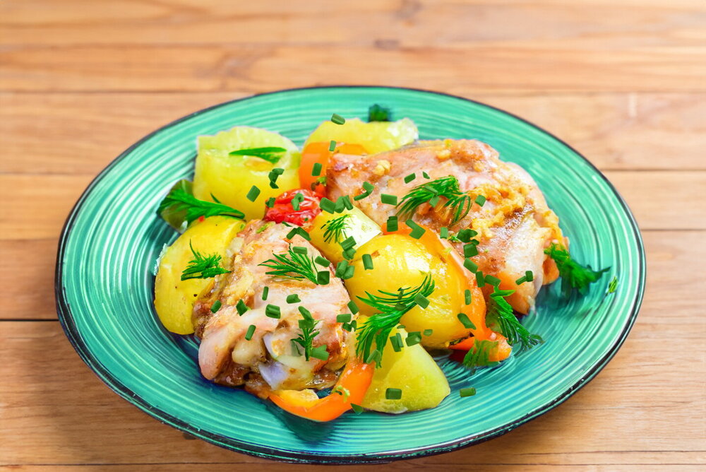 Baked Chicken with Tomatoes