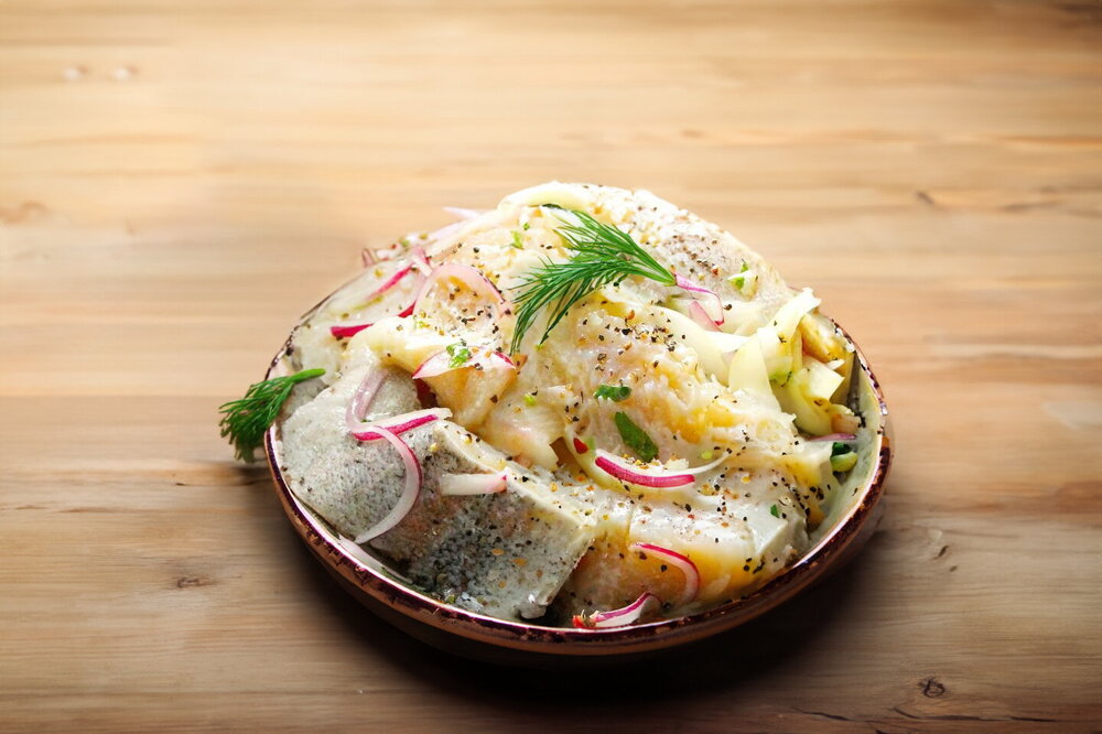 Salted Rainbow Trout at Home